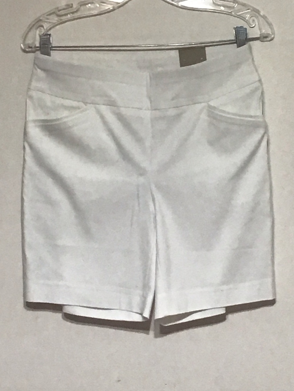 Chico's White Tailored Bermuda Shorts